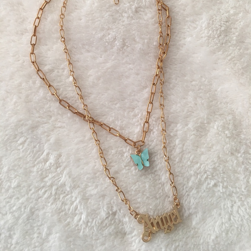 Cute double necklace☁️